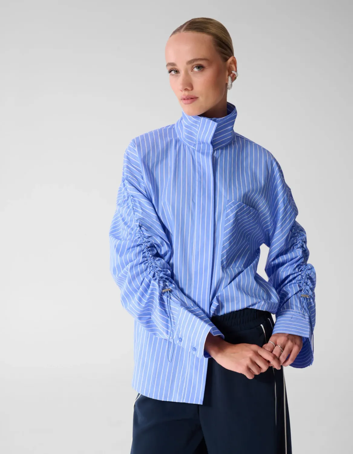 Shoeby Oversized Fit Blouse Blauw