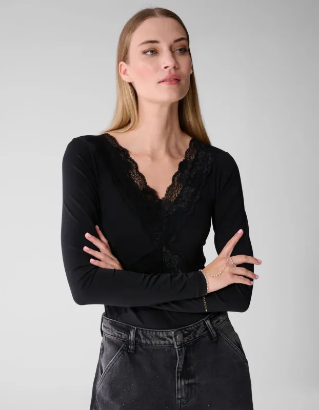 Shoeby Body Longsleeve Zwart