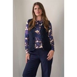 Roberto Sarto Vest mouwloos Blauw