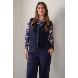 Roberto Sarto Vest mouwloos Blauw