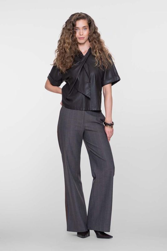 Geisha Pants pinstripe broek Bruin