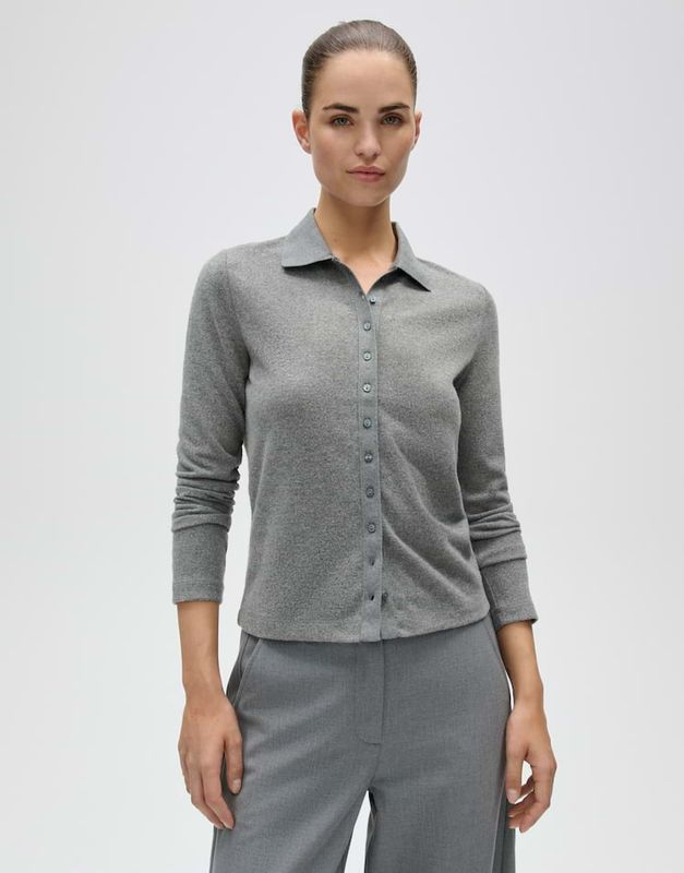 Opus polo Shirt Grijs