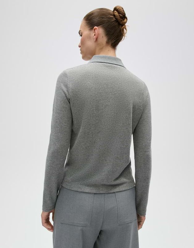 Opus polo Shirt Grijs