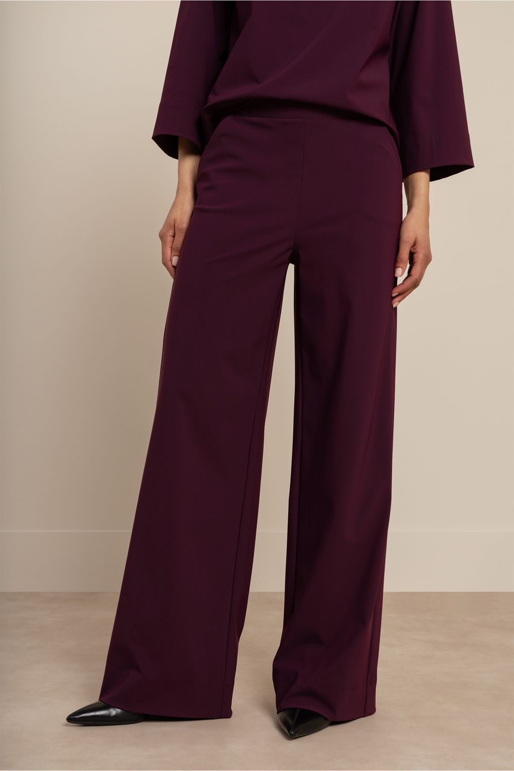 Studio Anneloes Lexie bonded trousers Rood