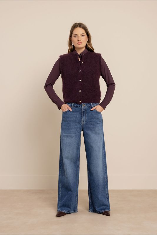 Studio Anneloes Bibi sls cardigan Paars