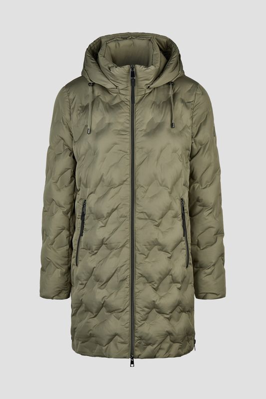 Barbara Lebek Mantel met capuchon groen