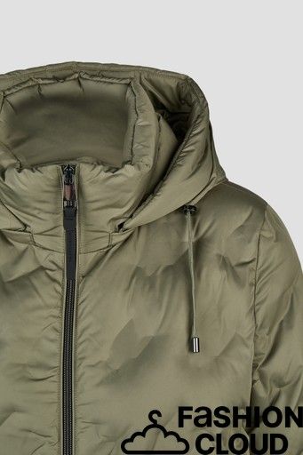 Barbara Lebek Mantel met capuchon groen