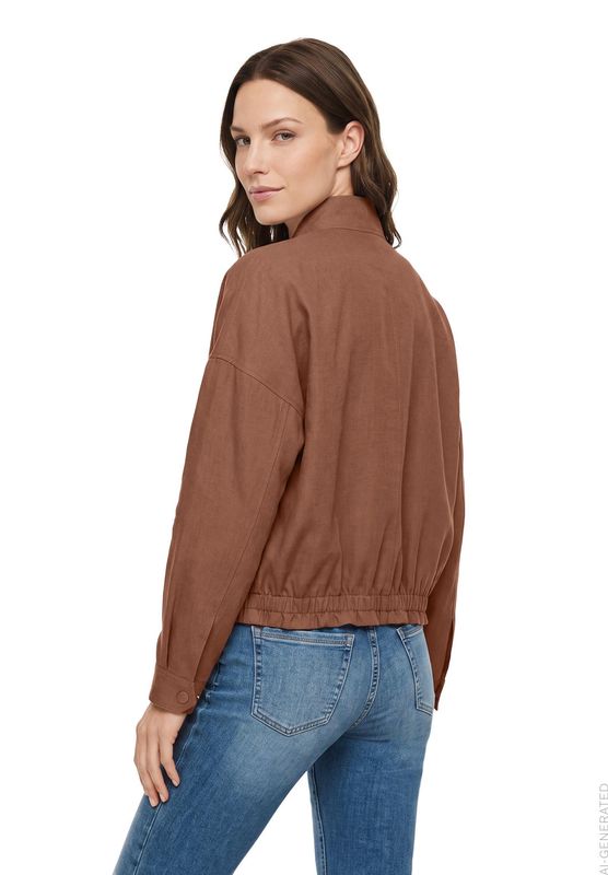 Betty Barclay Blouson met opstaande kraag Bruin