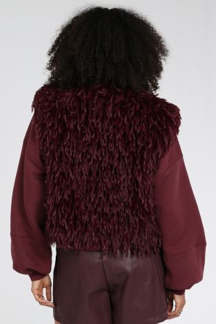 Nukus Mila Gilet Feather Rood