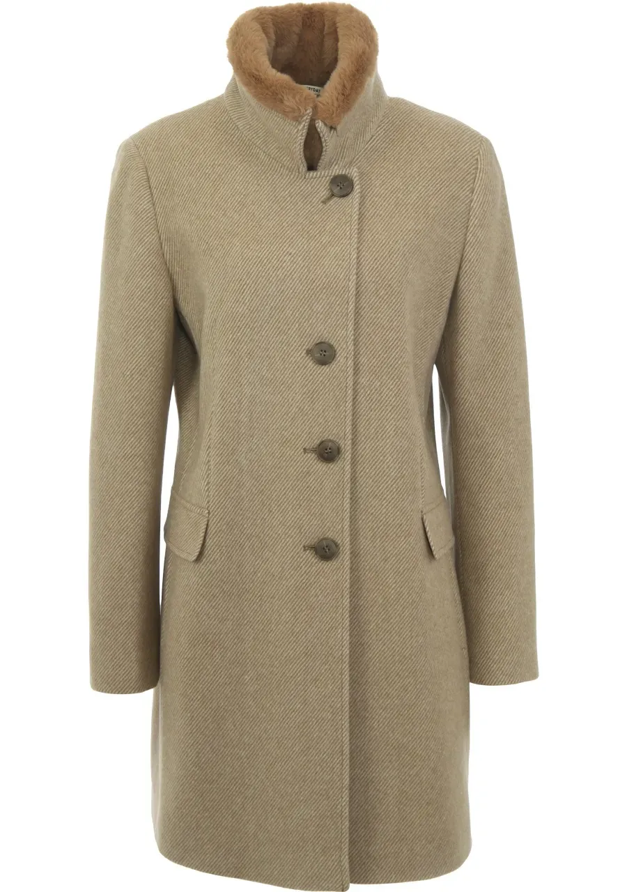 Fuchs Schmitt Paris wollige jas Beige