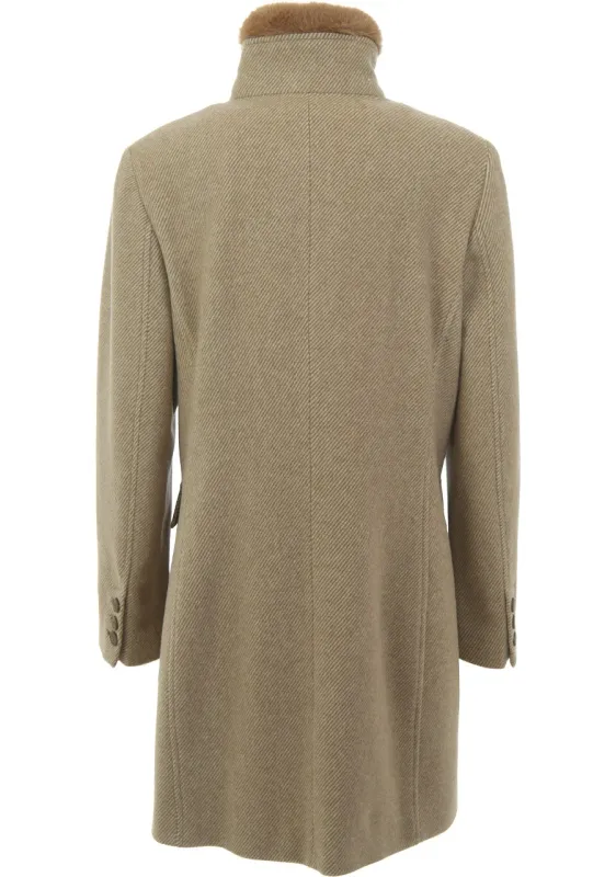 Fuchs Schmitt Paris wollige jas Beige