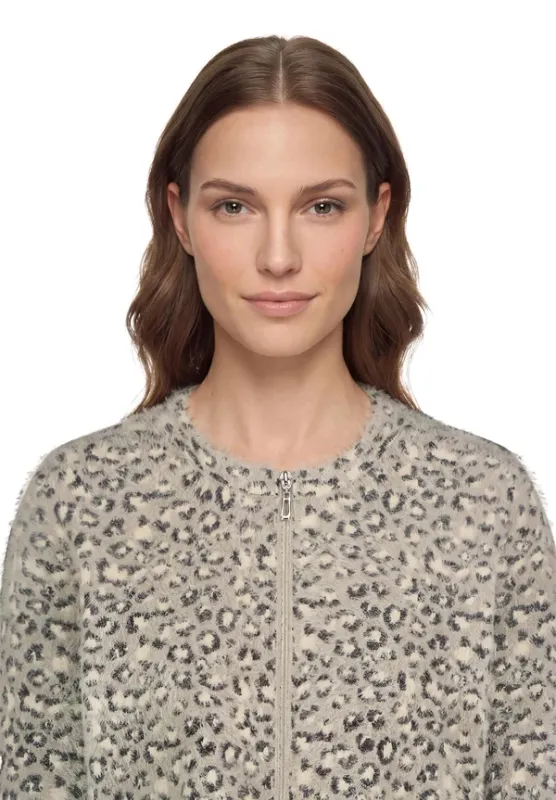 Betty Barclay Vest met dierenprint Grijs
