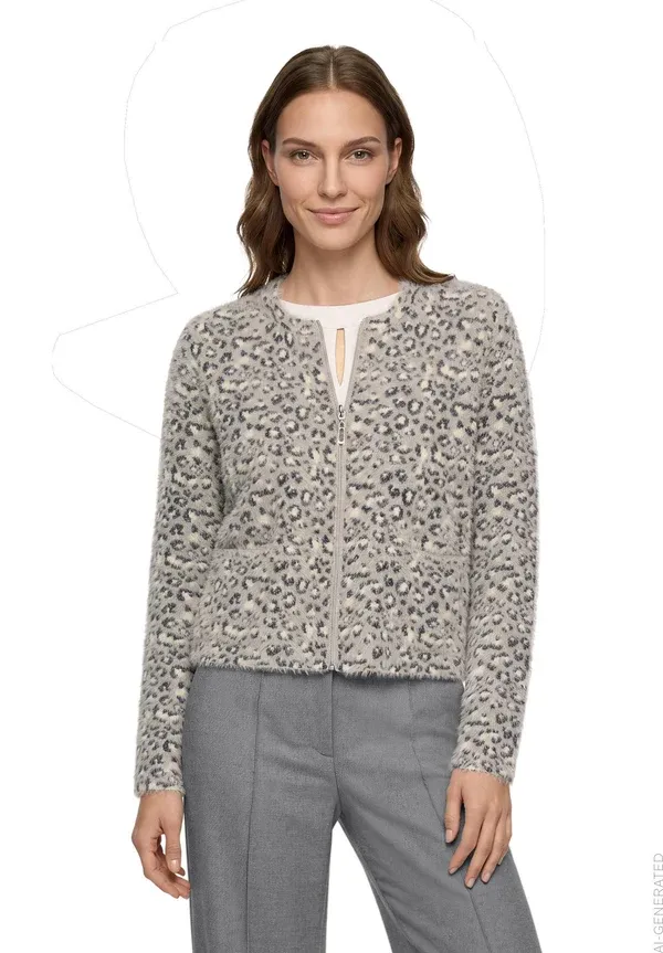 Betty Barclay Vest met dierenprint Grijs