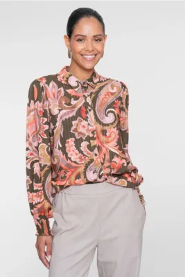 Geisha blouse Groen