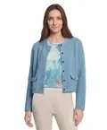 Betty Barclay Strickjacke Kurz 1/1 Arm Blauw 54962034