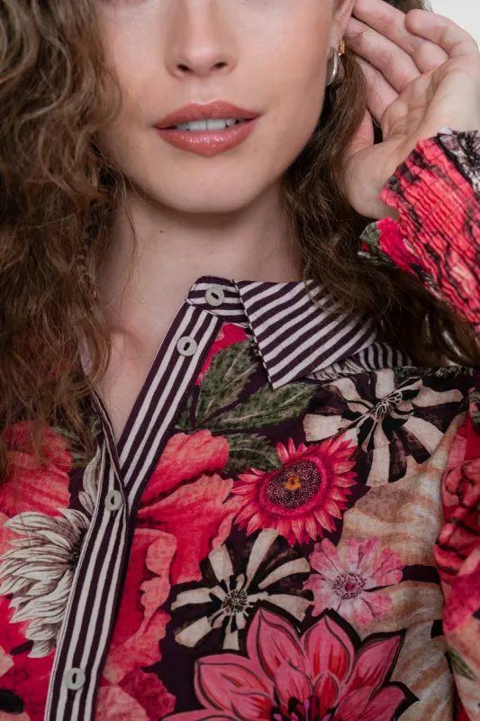 Geisha blouse Paars
