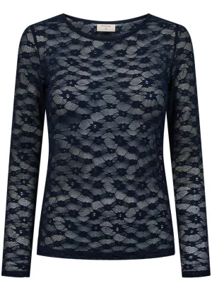 Freequent mesh top donker Blauw