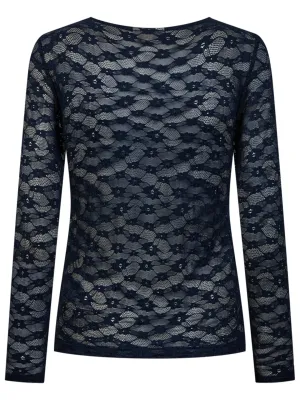 Freequent mesh top donker Blauw