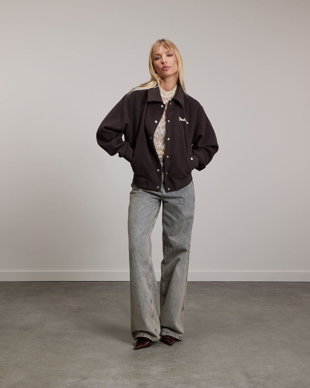 pinknoir Chanel Baseball Jacket Bruin