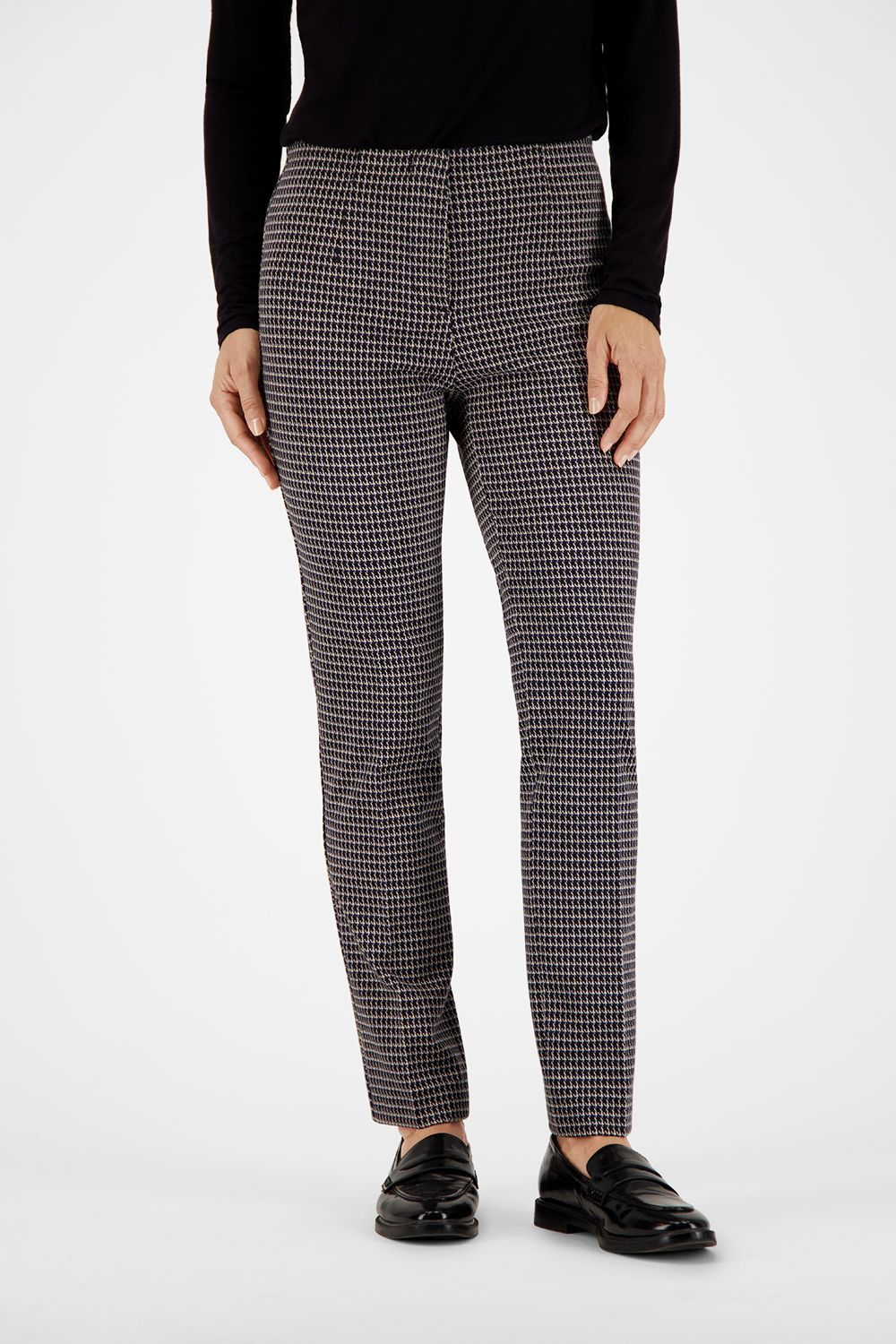 Gardeur Hose Zigarette Slim Broek Blauw