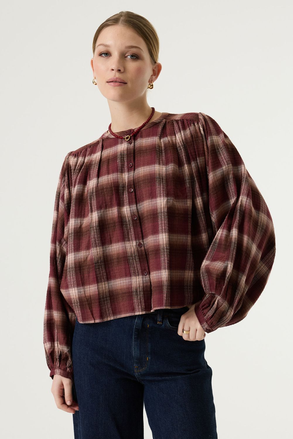 Garcia ladies shirt ls rosewood