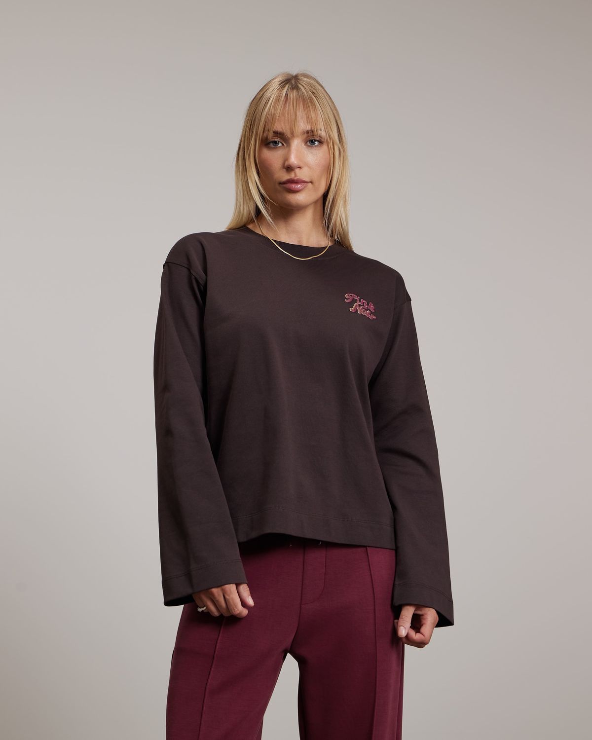 pinknoir Cactus T-shirt Bruin