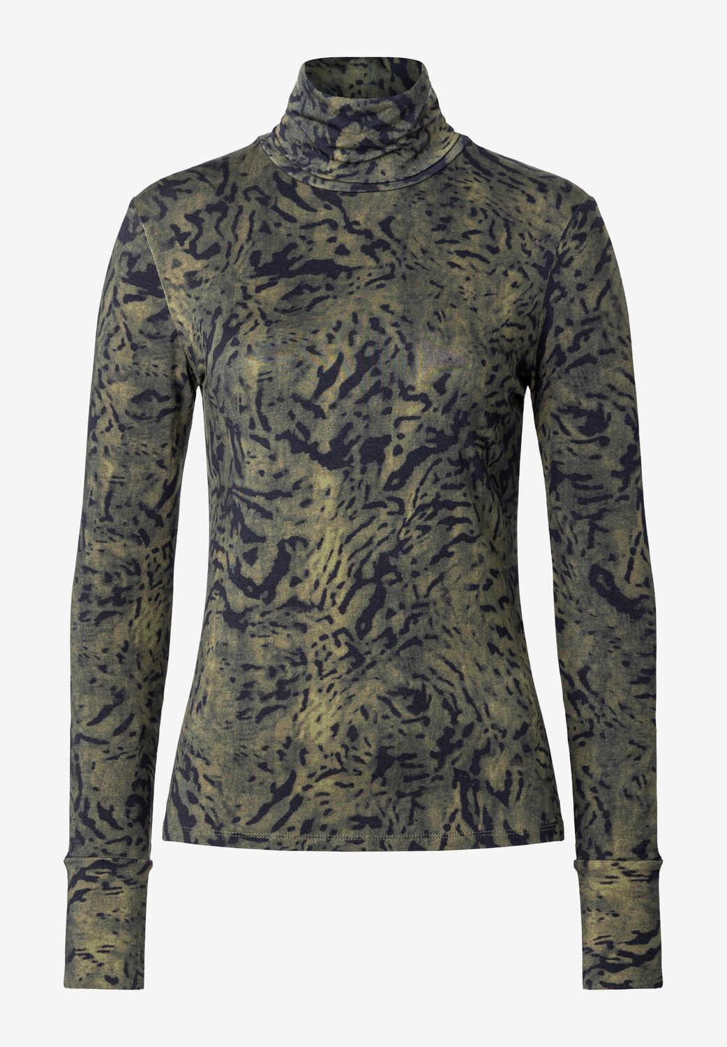 moreandmore Shirt met print Groen
