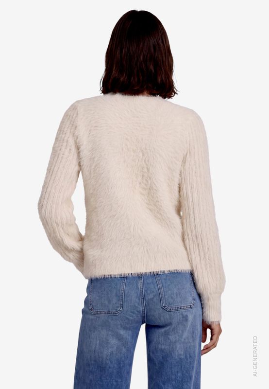 Zero Zachte trui Beige