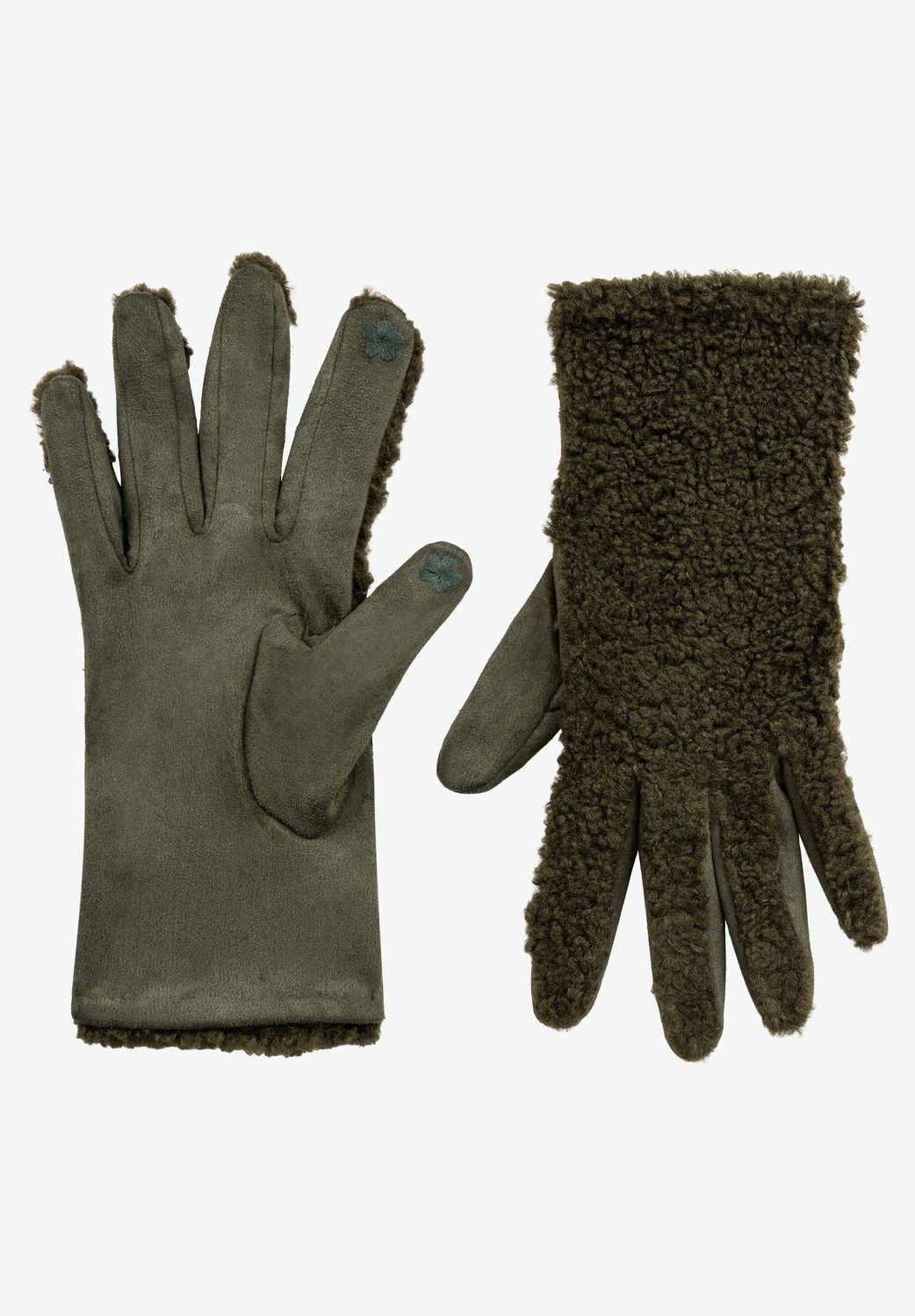 moreandmore Teddy handschoenen Groen