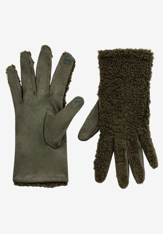moreandmore Teddy handschoenen Groen
