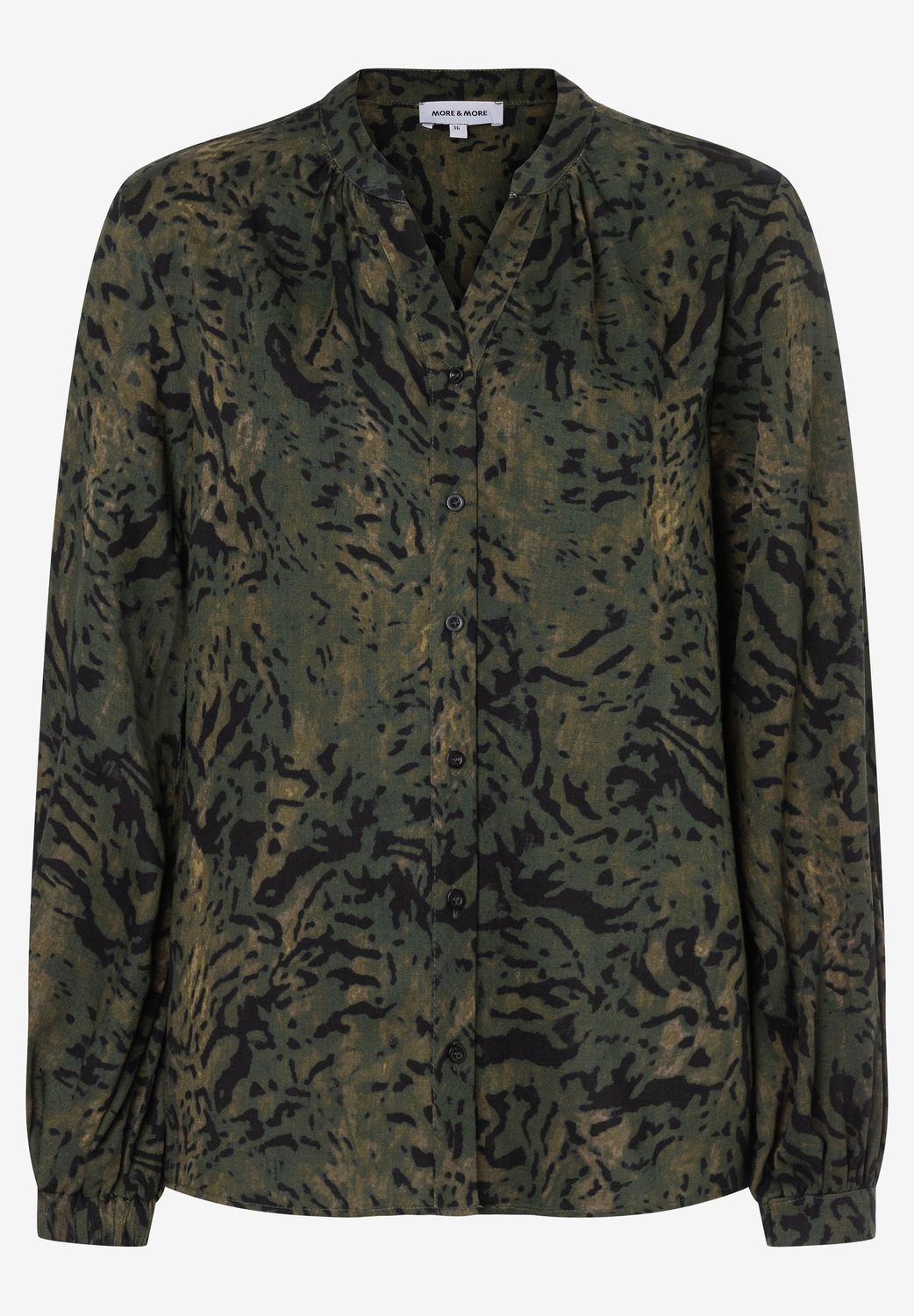 moreandmore Printed Blouse Groen