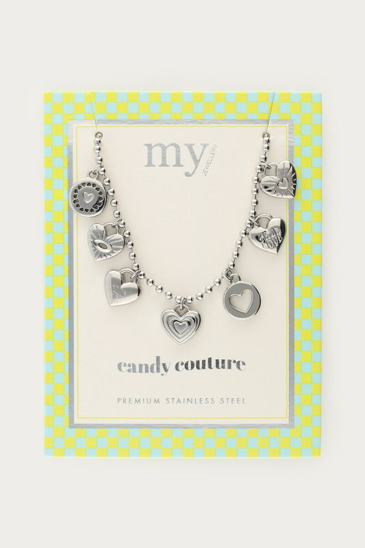 My Jewellery Ketting candy couture charms Zilver