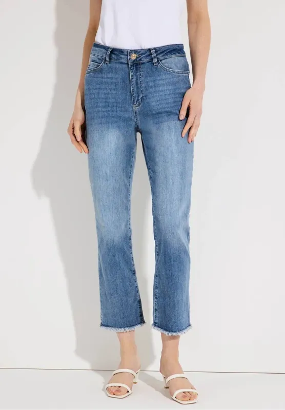 moreandmore Blue Denim Flared Jeans