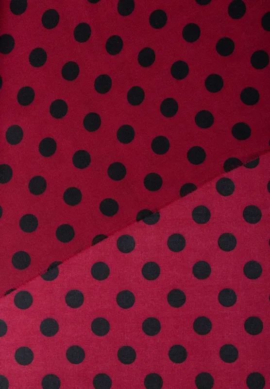 moreandmore Sjaal met stippen Rood