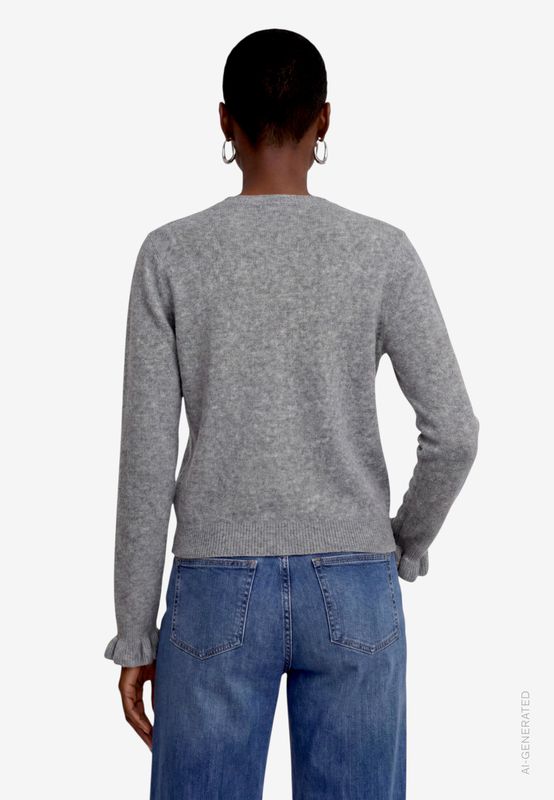 Zero Vest met ruches Grijs