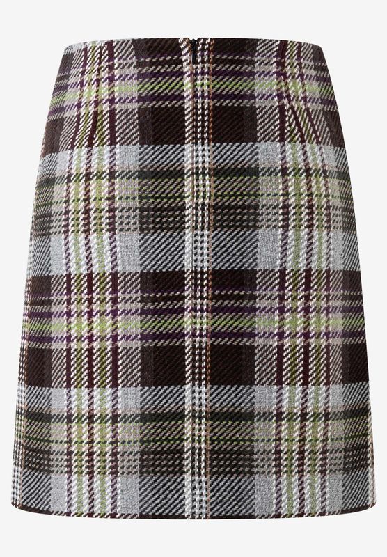 moreandmore Maxi Check Rok Beige