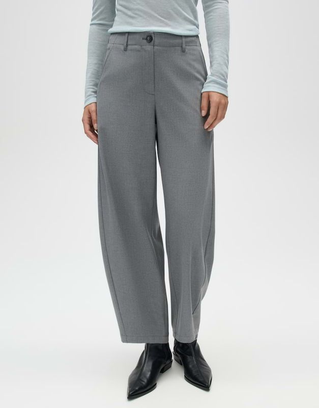 Opus Myha horizon pantalon Grijs