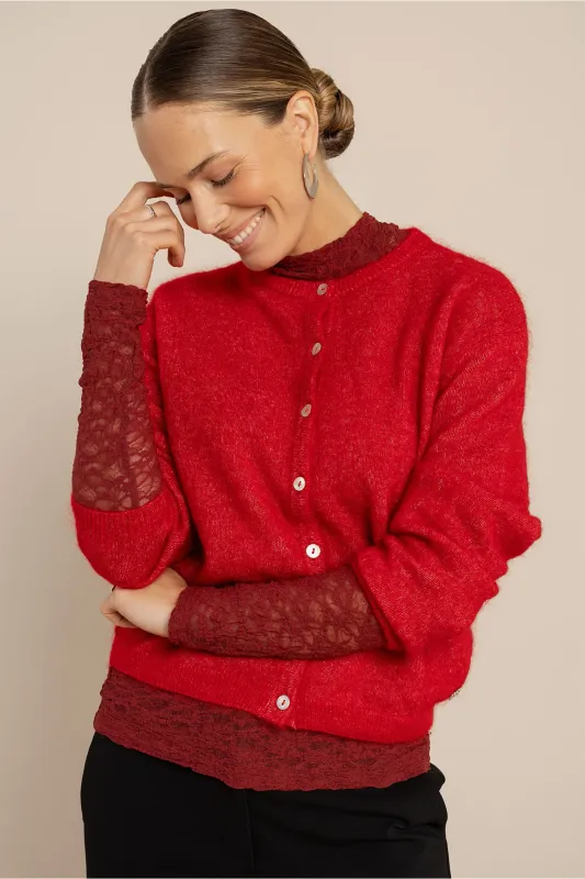 Studio Anneloes Bibi cardigan Rood