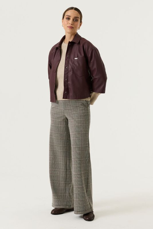 Garcia broek geruit Zwart