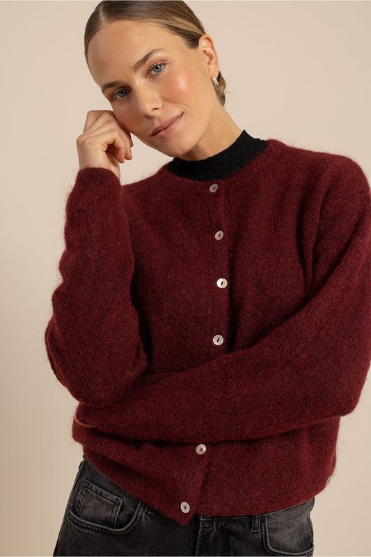 Studio Anneloes Bibi cardigan Donker Rood