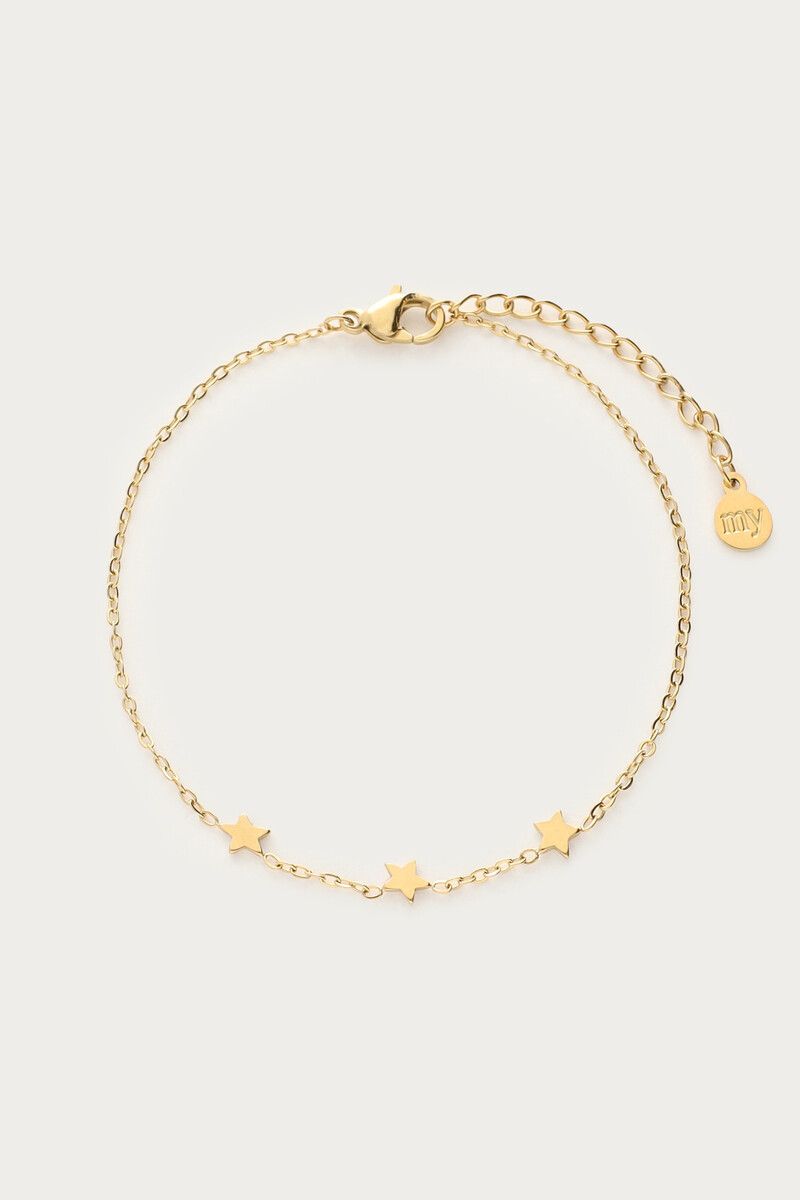 My Jewellery Bracelet three stars Goud