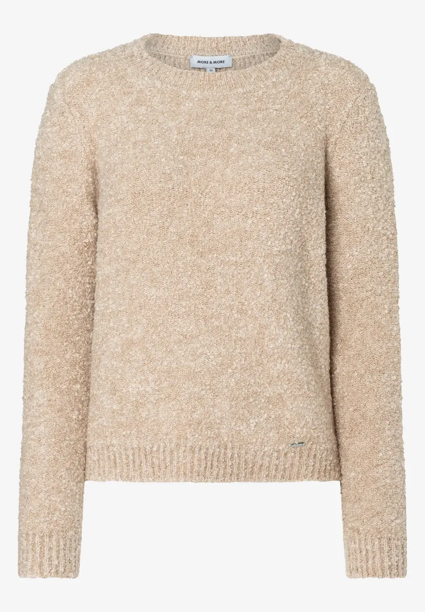 moreandmore Bouclé trui Beige