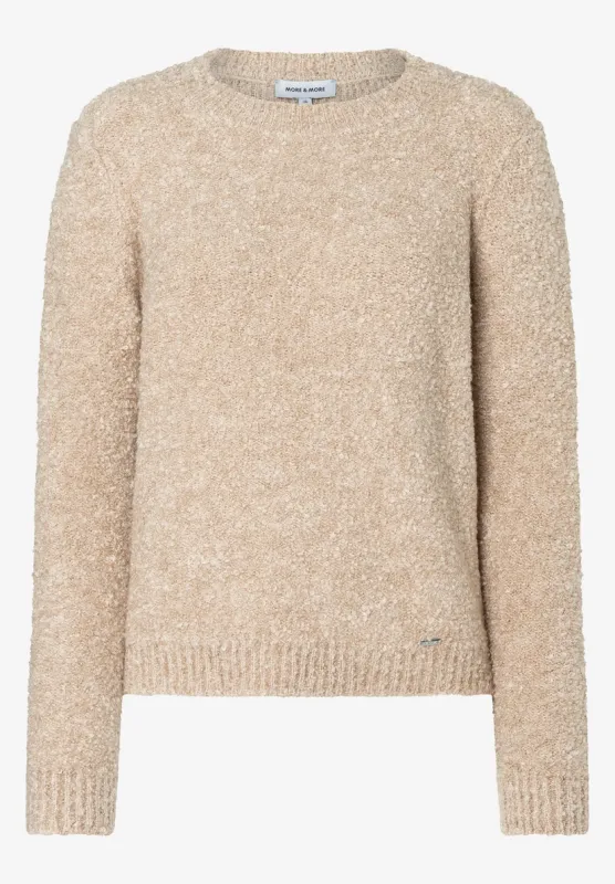 moreandmore Bouclé trui Beige