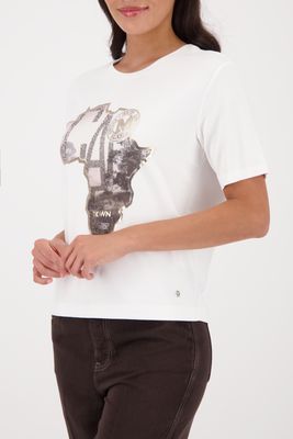 Monari T-Shirt off-white Ecru