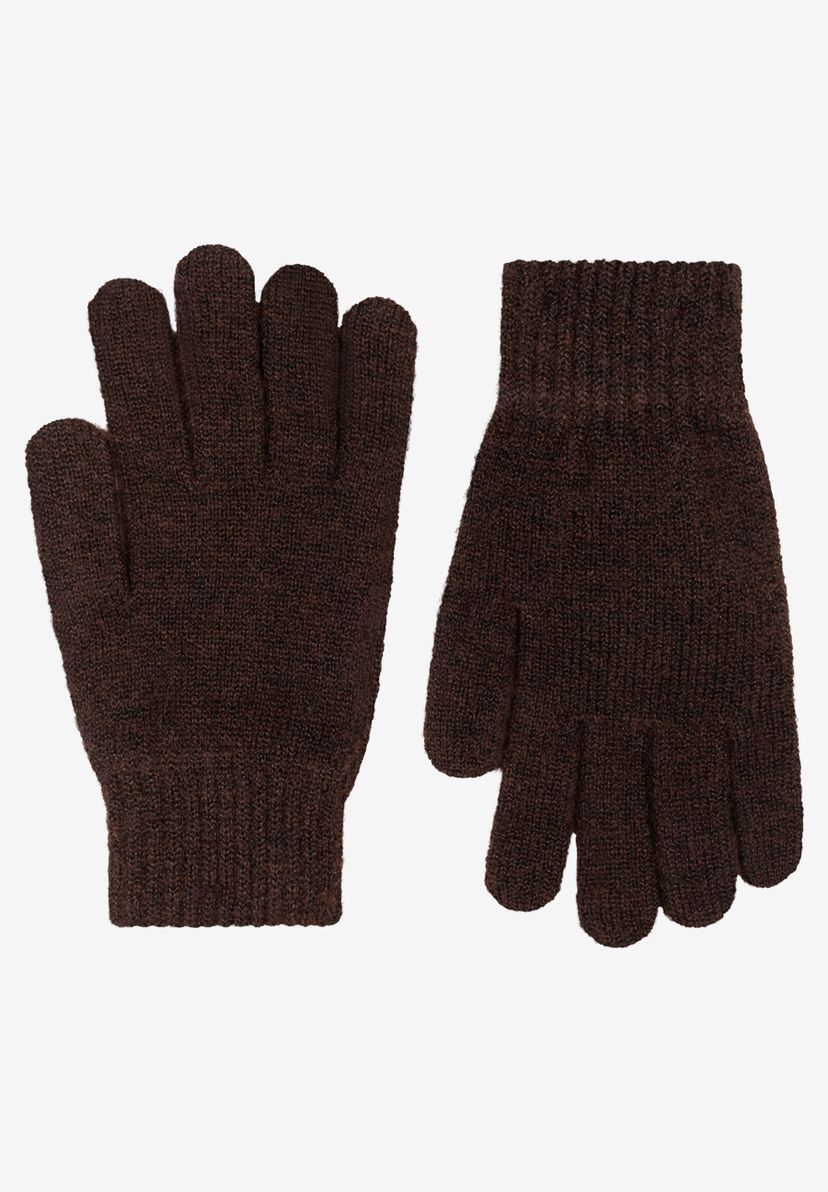 More&amp;More Gebreide handschoenen Bruin
