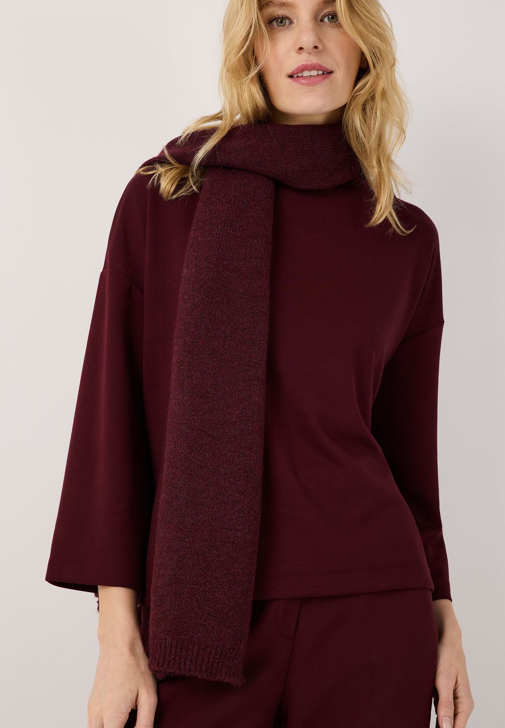 More&amp;More gebreide sjaal Rood