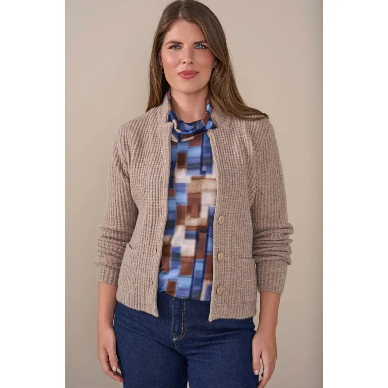 Roberto Sarto Vest ronde hals opstaand Bruin