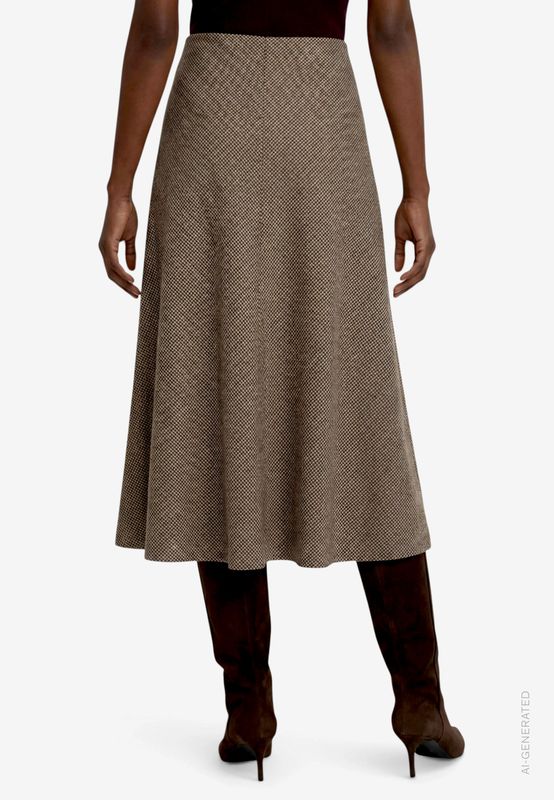 Zero lange rok Casual Beige