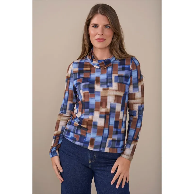 Roberto Sarto Blouson rolkraag Blauw