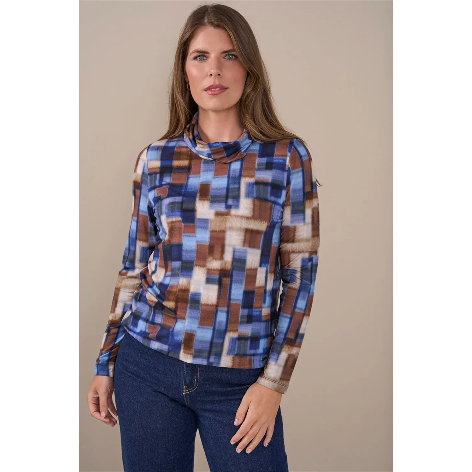 Roberto Sarto Blouson rolkraag Blauw